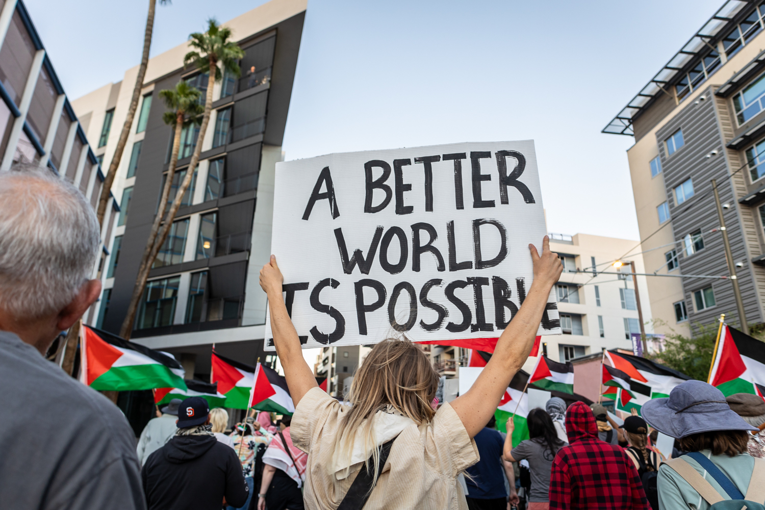 Free Palestine Protest Actions in Tucson Arizona